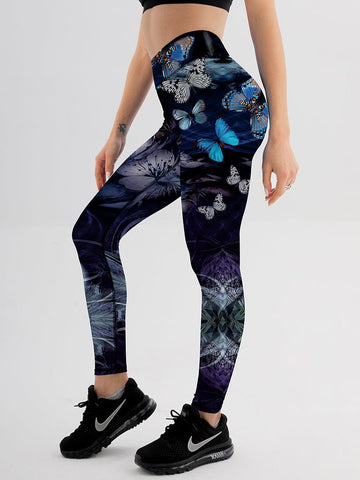 Legging Imprimé Papillon | Yogaova