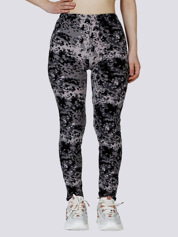 Legging Léopard Gris (Imprimé) | Yogaova