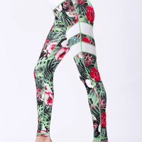 Legging Motif Floral Sport | Yogaova
