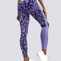 Legging Sans Couture Push Up Sport - Léopard | Yogaova