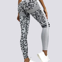 Legging Sans Couture Push Up Sport - Léopard | Yogaova