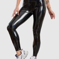 Legging Simili Cuir Aspect Pétrole - Nelya | Yogaova