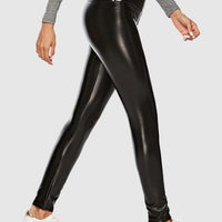 Legging Simili Cuir Brillant | Yogaova