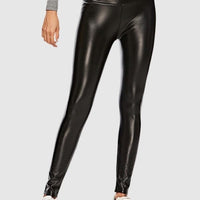Legging Simili Cuir Brillant | Yogaova