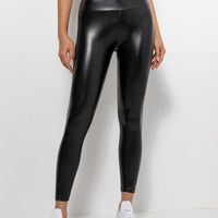 Legging Simili Cuir Gainant | Yogaova