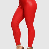 Legging Simili Cuir Galbant Push Up | Yogaova