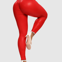Legging Simili Cuir Galbant Push Up | Yogaova