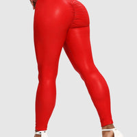 Legging Simili Cuir Galbant Push Up | Yogaova