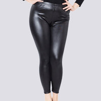 Legging Simili Cuir Grande Taille | Yogaova