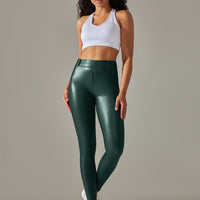 Legging Simili Cuir Intérieur Velours | Yogaova