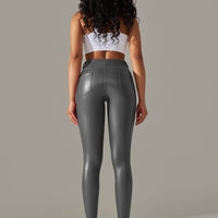 Legging Simili Cuir Intérieur Velours | Yogaova