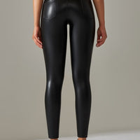 Legging Simili Cuir Intérieur Velours | Yogaova