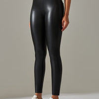 Legging Simili Cuir Intérieur Velours | Yogaova
