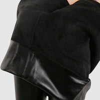 Legging Simili Cuir Polaire | Yogaova