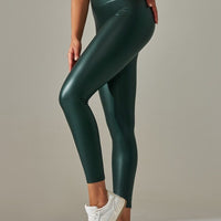 Legging Simili Cuir Sculptant | Yogaova
