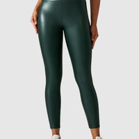 Legging Simili Cuir Sculptant | Yogaova