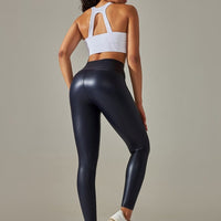 Legging Simili Cuir Sculptant | Yogaova