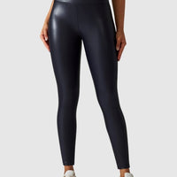 Legging Simili Cuir Sculptant | Yogaova