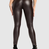 Legging Simili Cuir Taille Haute | Yogaova