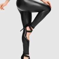 Legging Simili Cuir Taille Haute | Yogaova