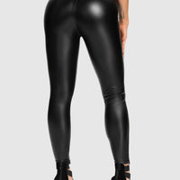 Legging Simili Cuir Taille Haute | Yogaova