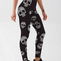 Legging Skull Têtes de Mort | Yogaova