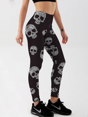 Legging Skull Têtes de Mort | Yogaova