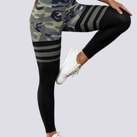 Legging Sport Camouflage Maintien Ferme Taille Haute (Poches) | Yogaova
