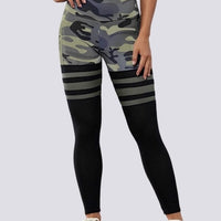 Legging Sport Camouflage Maintien Ferme Taille Haute (Poches) | Yogaova