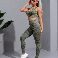 Legging Sport Camouflage Sans Couture | Yogaova
