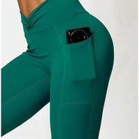 Legging Sport Ceinture Plissée - Tendance 2024 | Yogaova