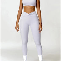 Legging Sport Ceinture Plissée - Tendance 2024 | Yogaova