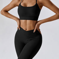 Legging Sport Côtelé Taille Croisée - Melissa | Yogaova