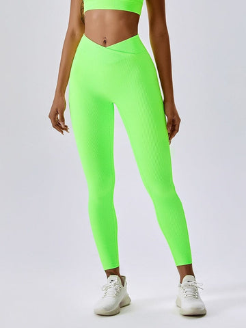 Legging Sport Côtelé Taille Croisée - Melissa | Yogaova