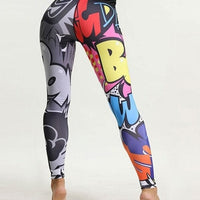 Legging Sport Dessin Pop Art | Yogaova