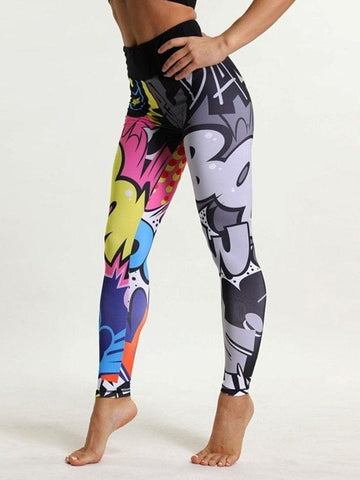 Legging Sport Dessin Pop Art | Yogaova