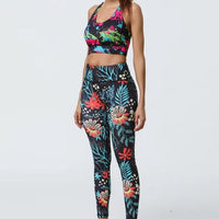 Legging Sport Femme Imprimé Floral | Yogaova