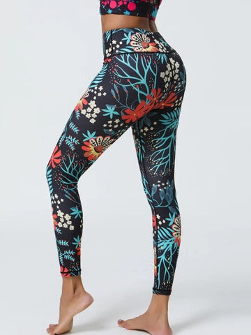 Legging Sport Femme Imprimé Floral | Yogaova