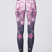 Legging Sport Fleuri | Yogaova