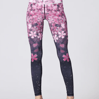 Legging Sport Fleuri | Yogaova