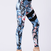 Legging Sport Fleurs | Yogaova