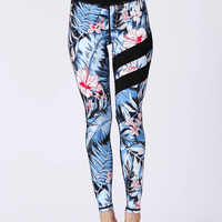 Legging Sport Fleurs | Yogaova