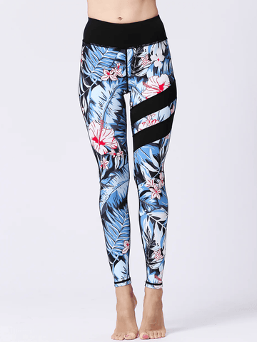 Legging Sport Fleurs | Yogaova