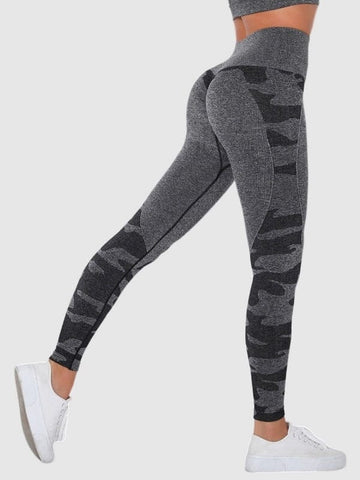 Legging Sport Imprimé Camouflage Sans Couture | Yogaova
