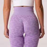 Legging Sport Imprimé Léopard Push Up (Sans Couture) | Yogaova