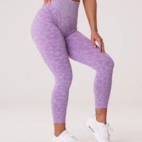 Legging Sport Imprimé Léopard Push Up (Sans Couture) | Yogaova