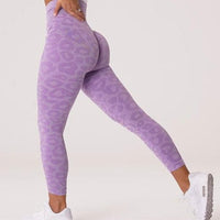 Legging Sport Imprimé Léopard Push Up (Sans Couture) | Yogaova
