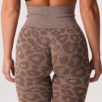 Legging Sport Imprimé Léopard Push Up (Sans Couture) | Yogaova