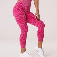 Legging Sport Imprimé Léopard Push Up (Sans Couture) | Yogaova