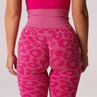 Legging Sport Imprimé Léopard Push Up (Sans Couture) | Yogaova